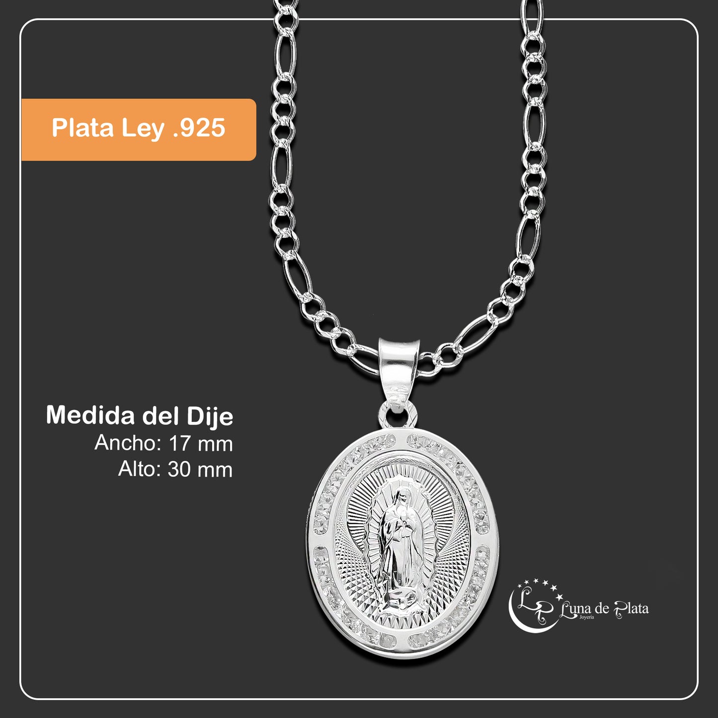 LPDP112 Medalla Grabado Personalizado + Cad Virgen Ovalo Gd O Z Plata .925 2125835169