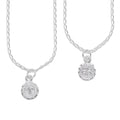 LPDP132 Cadena + Dije Medalla San Benito Micro en Plata .925 2594331023