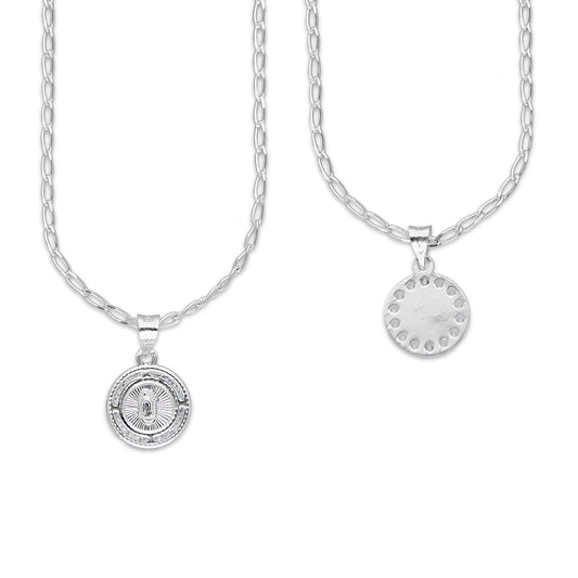 LPDP135 Cadena + Dije Medalla Virgen Redonda Micro en Plata .925 4440232464
