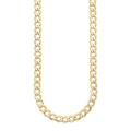 LPECU008-60 Cadena Oro Sólido 10K Mod Fígaro 1*0 Diamantada 3 mm x 60 cm