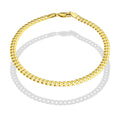 LPEPC002 Pulsera para Caballero Oro Sólido 10K Mod Cubana Americana Lisa 4 mm x 21 cm 2531192819