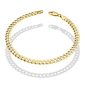 LPEPC004 Pulsera para Caballero Oro Sólido 10K Mod Cubana Americana Diamantada 5 mm x 21 cm 4287912300