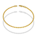 LPEPD006 Pulsera para Dama Oro Sólido 10K Mod Torsal Lisa Súper Ligera 2 mm x 18 cm 4287483716