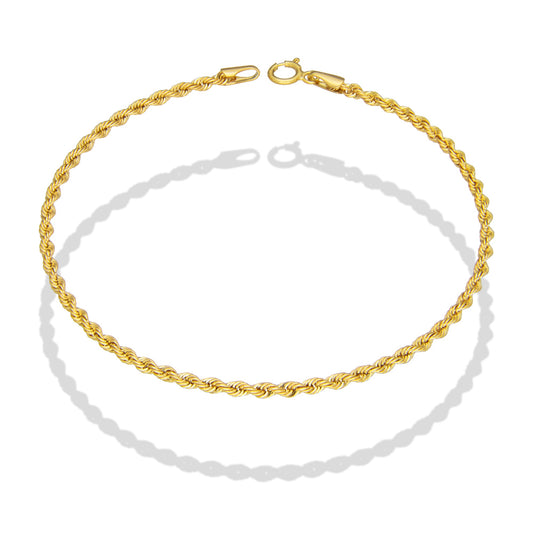 LPEPD007 Pulsera para Dama Oro Sólido 10K Mod Torsal Lisa Súper Ligera 2 mm x 18.5 cm 4287743068