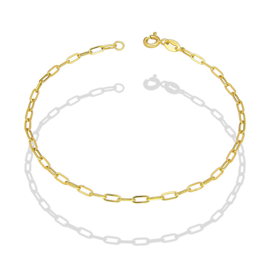 LPEPD012 Pulsera para Dama Oro Sólido 10K Mod Clip Corto Súper Ligera 2 mm x 18 cm 4287912368