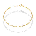 LPEPD013 Pulsera para Dama Oro Sólido 10K Mod Clip Largo Súper Ligera 2 mm x 18 cm 4287263084