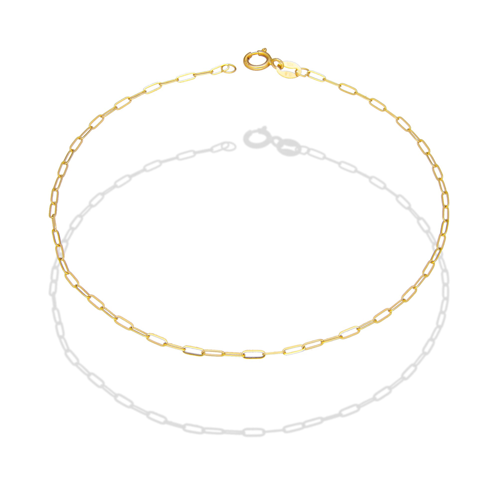 LPEPD016 Pulsera para Dama Oro Sólido 10K Mod Clip Súper Ligera 1 mm x 18.5 cm 4287263098