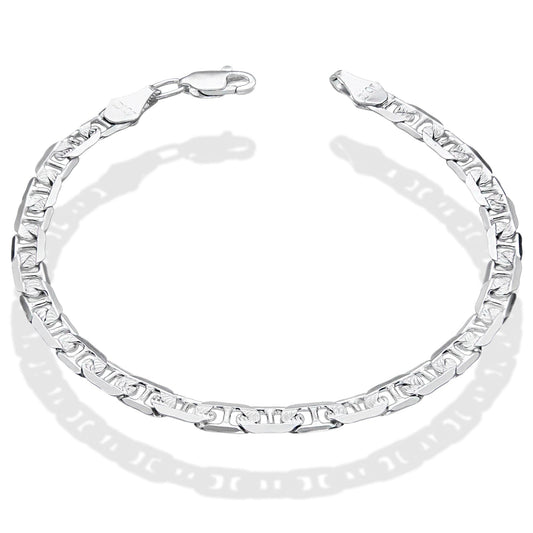 LPPC031 Pulsera Gussi 5 mm x 20 cm Plata Ley .925 Taxco Gro 1369974180