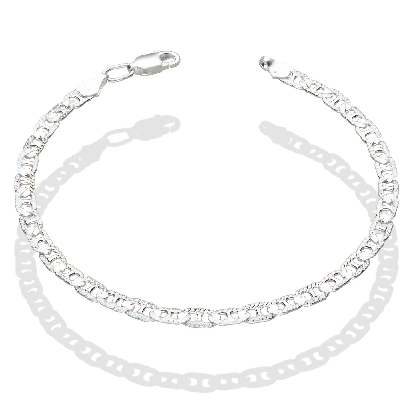 LPPC035 Pulsera Gussi 4 mm x 19.5 cm Plata Ley .925 Taxco Gro 1370496423