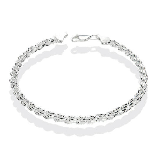 LPPC057 Pulsera Torsal Diam 3.8 mm x 20 cm en Plata Ley. 925 1506237501