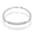 LPPC092 Pulsera Esclava Doble Rombo 5 mm x 20 cm en Plata .925