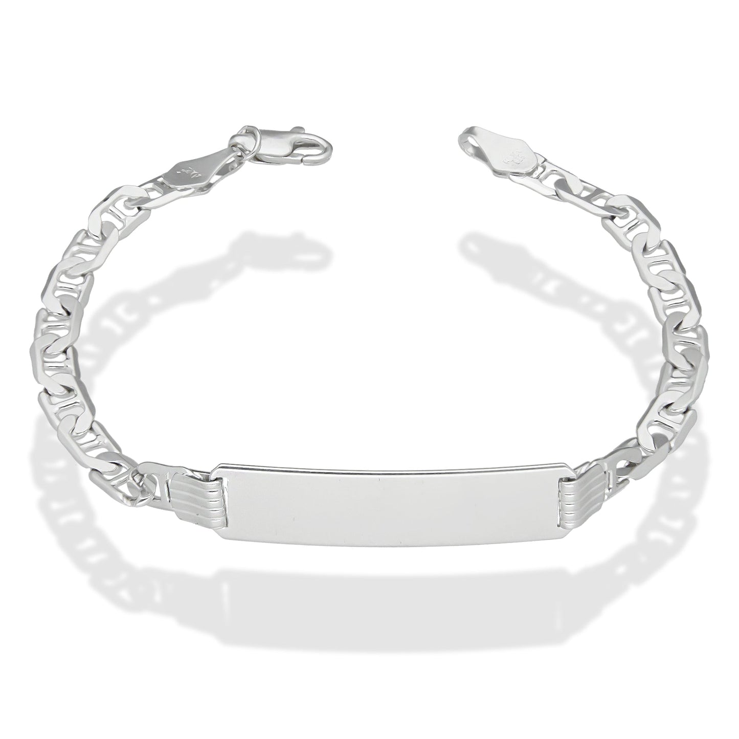 LPPC103 Pulsera Esclava Gusi Lisa 5 mm x 19.5 cm en Plata .925