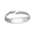 LPPC106 Pulsera Esclava Petatillo Ancha Placa con Bisel 20 cm en Plata .925 2425157931