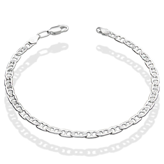 LPPD032 Pulsera Gusi 3.7 mm x 18.5 cm en Plata Ley .925  1500917547