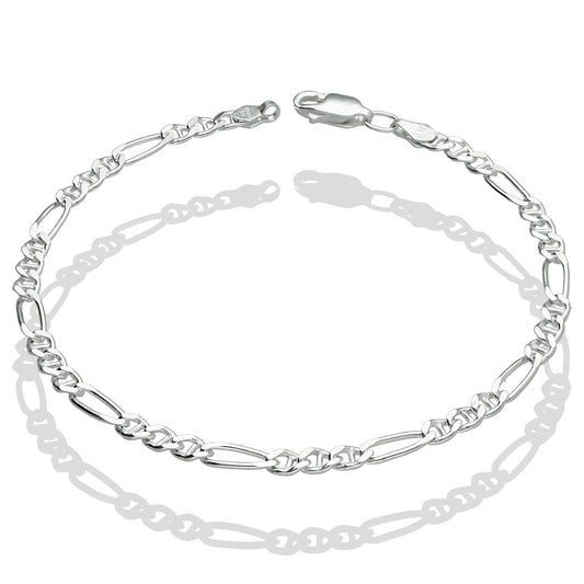 LPPD035 Pulsera Figaruchi  3.4 mm x 19 cm en Plata Ley. 925 1506174235