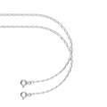 LPPD054 2 Pack Pulsera Figaro 0X1 de 1.8 mm x 18 cm en Plata Ley. 925 1533519368