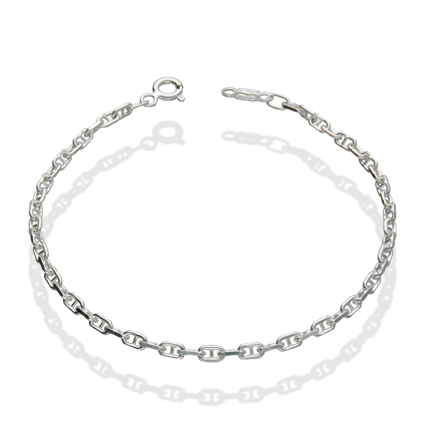 LPPD061 Pulsera Ancla Mar 2.5 mm x 18 cm en Plata.925 1550099739