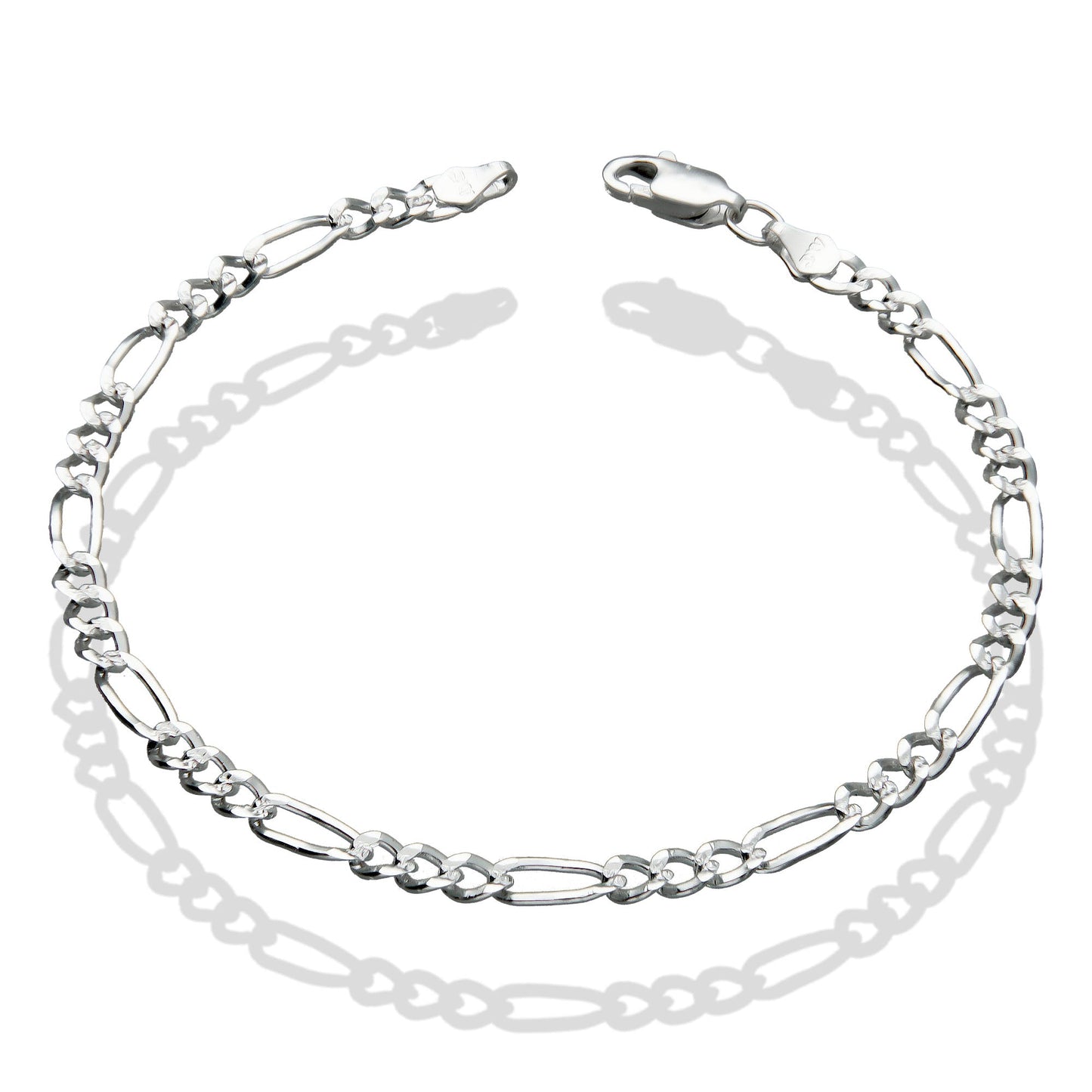 LPPD080 Pulsera Cubaname Diam 3.5 mm x 19 cm Plata Ley .925 1696589787