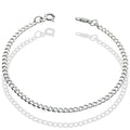 LPPD081 Pulsera Figaro Lisa 2.8 mm x 18 cm Plata Ley .925 1700657105