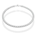 LPPD102 Pulsera Eslabones Zirconias Especial 3.5 mm Plata Fina .925 2059360897