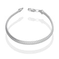 LPPD112 Pulsera Bizmark 5 mm x 19 cm en Plata Ley .925 3611423990