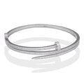 LPPD128 Pulsera Brazalete Dama Mod Clavo Doble Vuelta en Plata .925