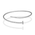 LPPD130 Pulsera Brazalete Dama Mod Clavo Liso en Plata .925
