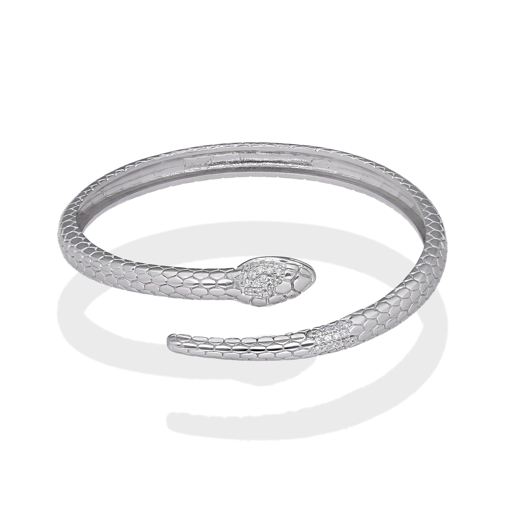LPPD131 Pulsera Brazalete Dama Mod Serpiente en Plata .925
