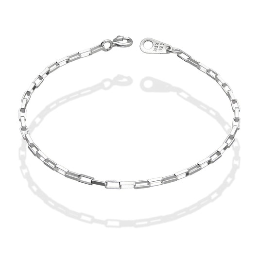 LPPN028-15 Pulsera Mod Lunga 15 cm x 2 mm en Plata Ley .925 2126523315