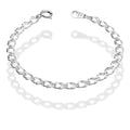 LPPN033-16 Pulsera Mod Doble Rombo 16 cm x 4 mm en Plata Ley .925 3325021978