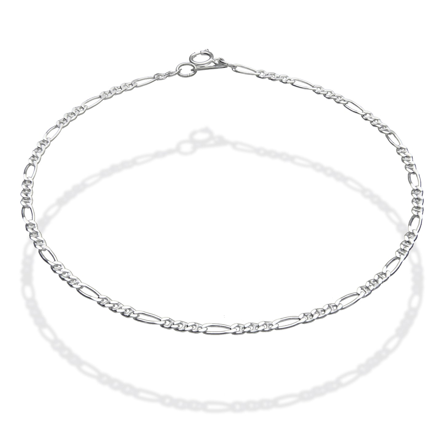 LPTB026 Pulsera Tobillera Figaruchi 2.7mm 27 cm Plata .925 Taxco 2100063291