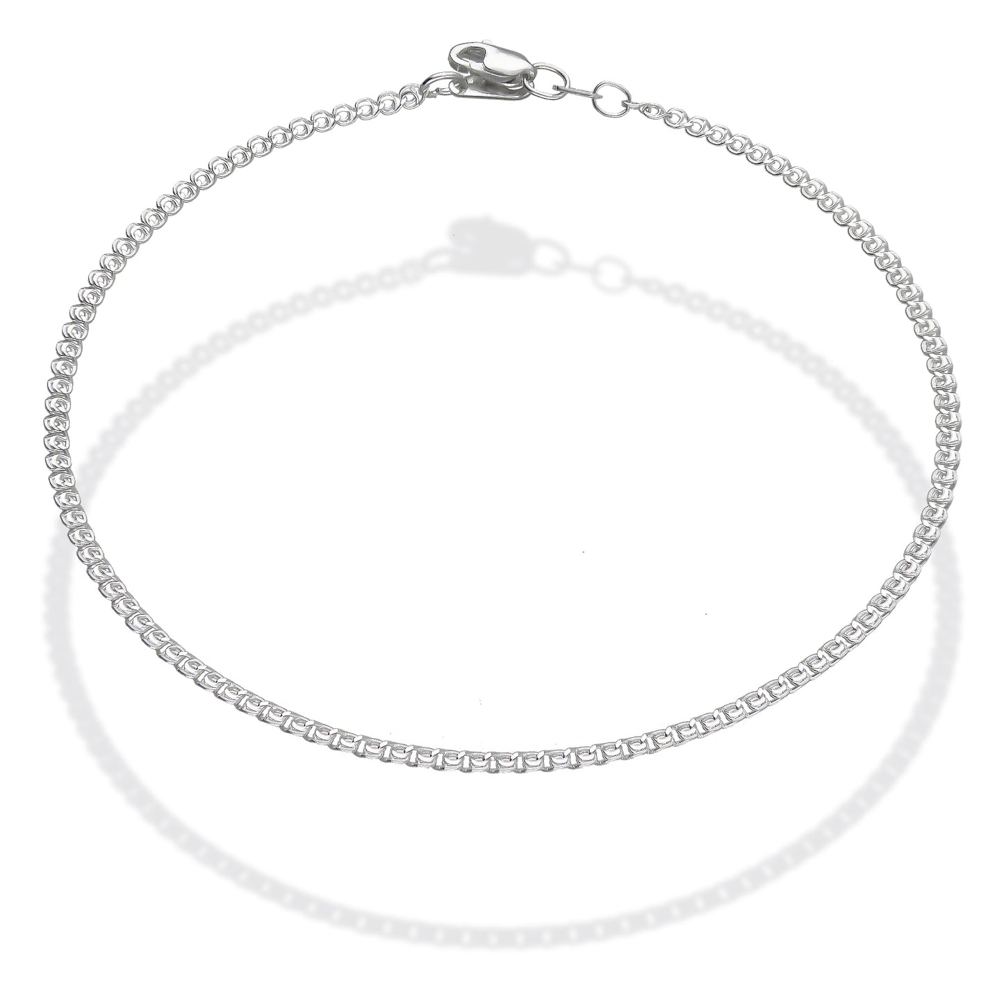 LPTB031 Pulsera Tobillera China 2 mm 25 cm Plata .925 Taxco 3220911772