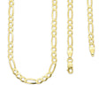 MR10CU036-55 Cadena Oro Sólido 10K Fígaro 1x1 Lisa 3.5 mm x 55 cm