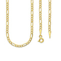 MR10CU055-55 Cadena Oro Sólido 10K EMF10 Modelo Figaro 3*1 3 mm x 55 cm