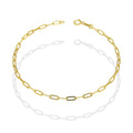 MR10PD084 Pulsera Dama Oro Sólido 10K EM10 Clip Corto 2.2 mm x 18 cm