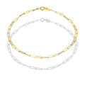 MR10PD133 Pulsera Dama Oro Sólido 10K EMF10 Modelo Clip Largo 2 mm x 18 cm