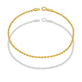MR10PD136 Pulsera Dama Oro Sólido 10K EMF10 Modelo Torsal Súper Ligera 1.8 mm x 18.5 cm