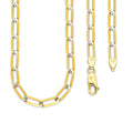 MR14CU046-60 Cadena Oro Sólido 14K EMC14 Modelo Ojillo Diamantada 0X1 4 mm x 60 cm