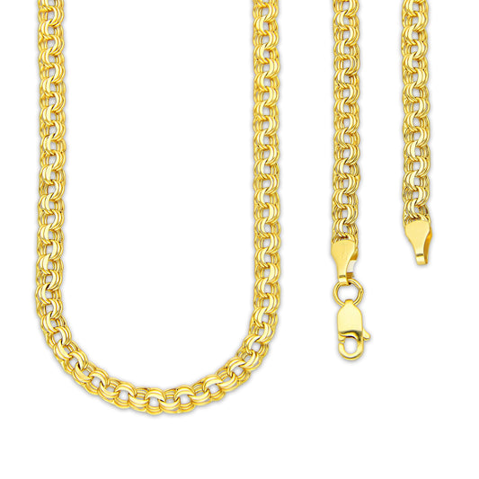 MR14CU054-60 Cadena Oro Sólido 14K EMF14 Modelo Tejido Chino 5 mm x 60 cm