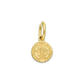 MR14DJ110 Dije Oro Sólido 14K EM Mod Medalla de San Benito Doble Vista Diámetro .45 cm