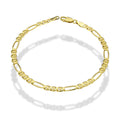 MR14PC002 Pulsera Para Caballero Oro Sólido 14K Figaruchi Lisa 3*1 4.2 Mm x 21 Cm