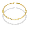 MR14PC033 Pulsera Para Caballero Oro Sólido 14K Mod Valentido Florentino Lisa 4 mm x 21.5 cm