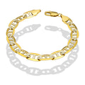 MR14PC037 Pulsera Para Caballero Oro Sólido 14K Mod Figaruchi 0x1 Diamantada 9 mm x 21 cm