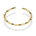 MR14PD024 Pulsera Dama Oro 14K Florentino Anchla Lisa 6 Mm x 18.5 Cm