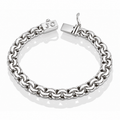 LPPC116-23P Pulsera Personalizada Tejido Chino 8.2 mm x 23 cm en Plata Ley .925