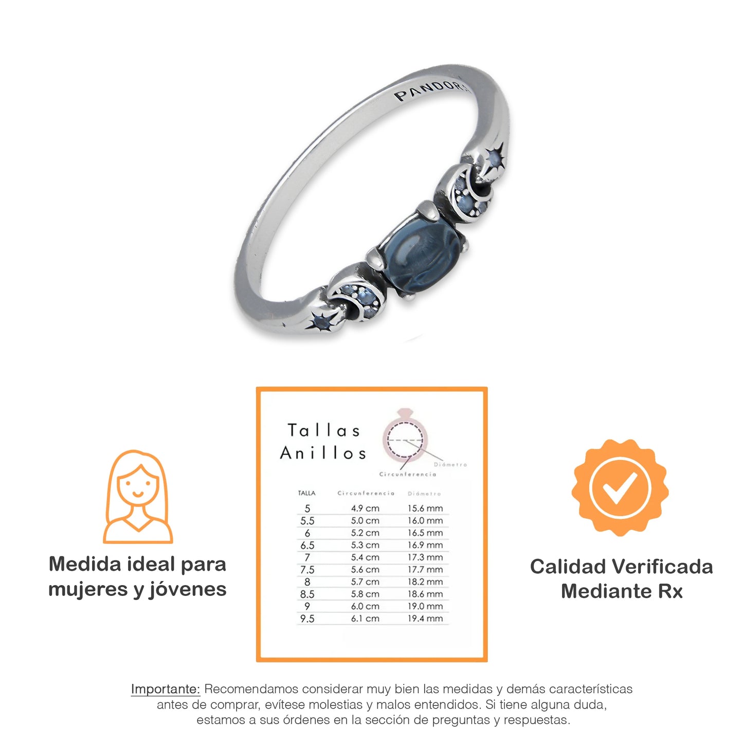 TMPAD001 Anillo Pand Princesas Jazmín en Plata Fina .925