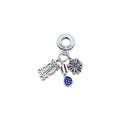 TMPCH004 Dije Charm Pand Stars & Stripers Lentes en Plata Fina .925