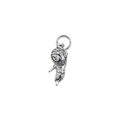 TMPCH043 Dije Charm Pand Spiderman Balanceandose Ojos Zirconia en Plata Fina .925