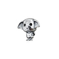 TMPCH054 Dije Charm Pand Harry Potter Dobby en Plata Fina .925