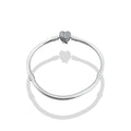 TMPPD009-17 Pulsera Dama Pand Corazón con Alas 17 cm en Plata Fina .925